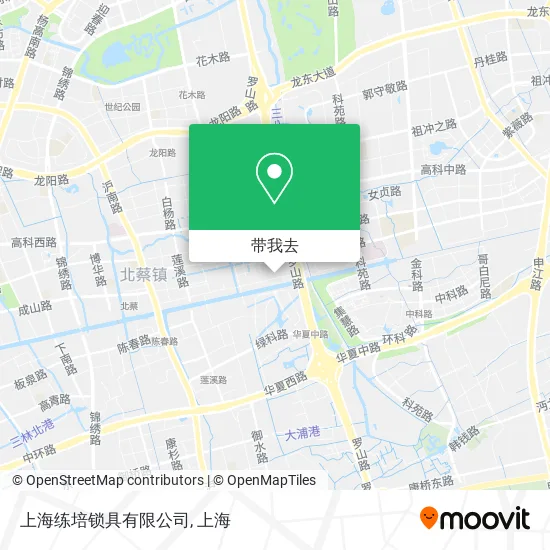 上海练培锁具有限公司地图