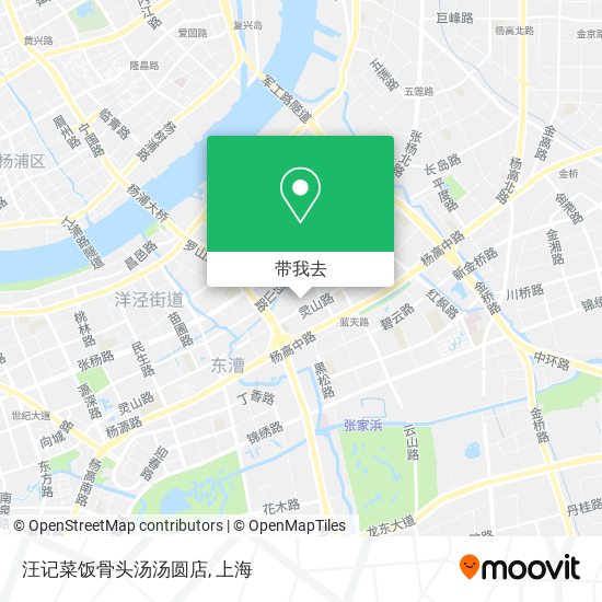 汪记菜饭骨头汤汤圆店地图