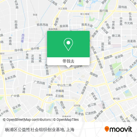 杨浦区公益性社会组织创业基地地图