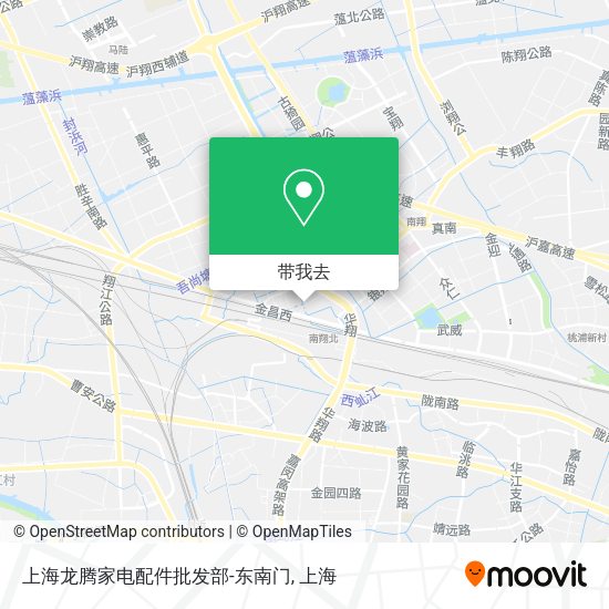 上海龙腾家电配件批发部-东南门地图