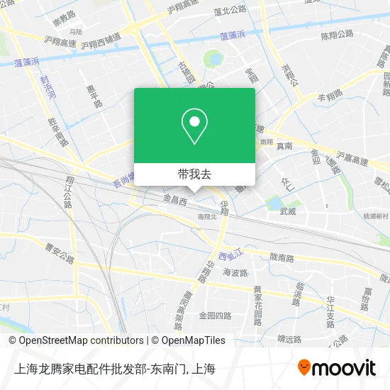 上海龙腾家电配件批发部-东南门地图