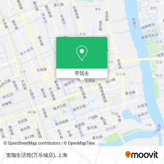 宠咖生活馆(万乐城店)地图