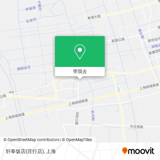 轩奉饭店(庄行店)地图