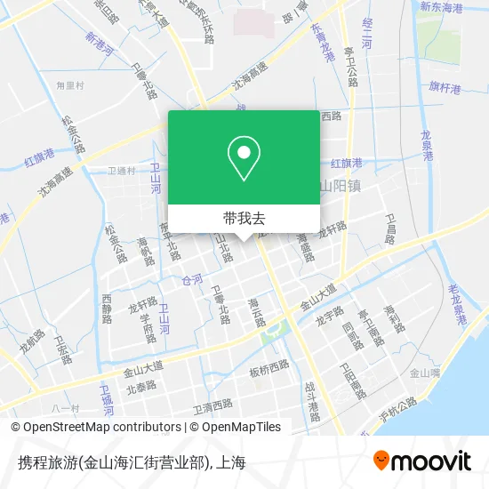 携程旅游(金山海汇街营业部)地图