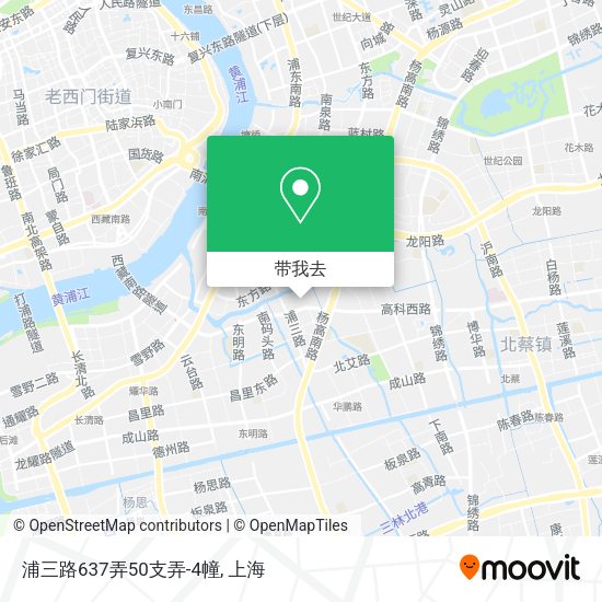 浦三路637弄50支弄-4幢地图