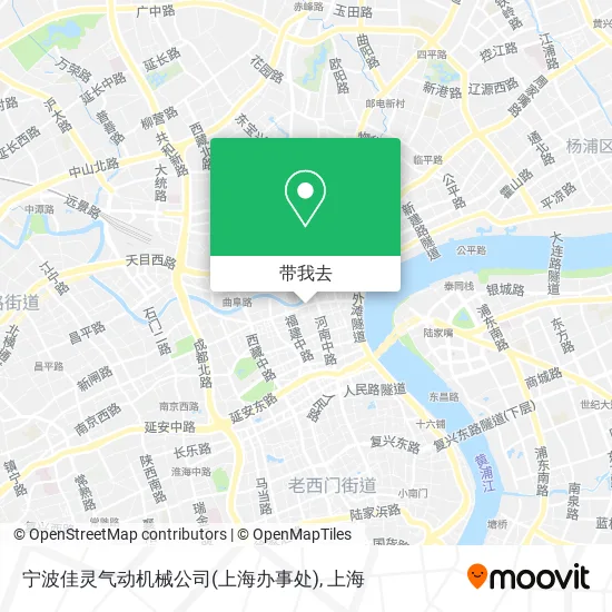 宁波佳灵气动机械公司(上海办事处)地图