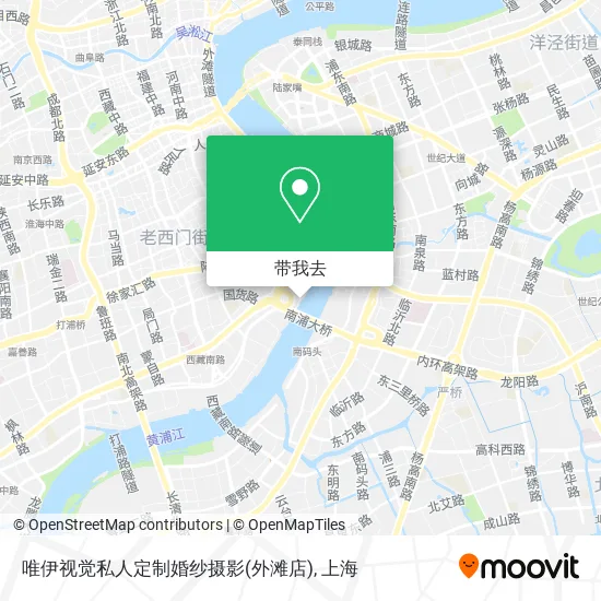 唯伊视觉私人定制婚纱摄影(外滩店)地图