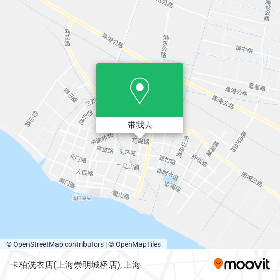 卡柏洗衣店(上海崇明城桥店)地图