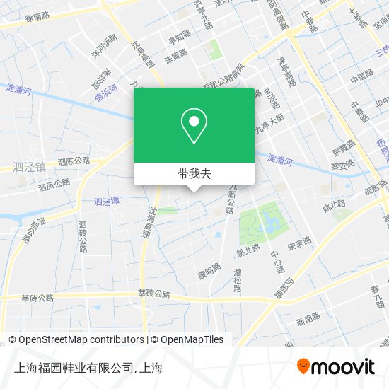 上海福园鞋业有限公司地图