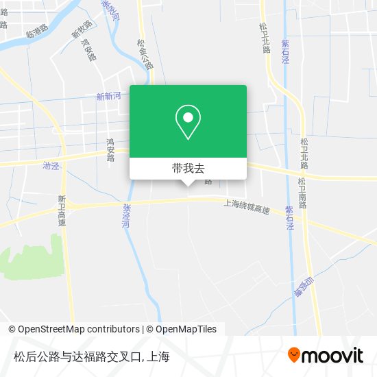 松后公路与达福路交叉口地图