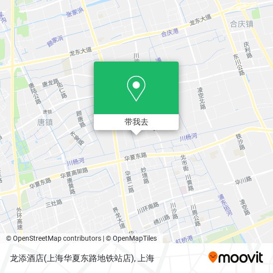 龙添酒店(上海华夏东路地铁站店)地图