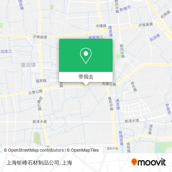 上海钜峰石材制品公司地图