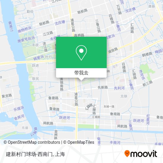 建新村门球场-西南门地图