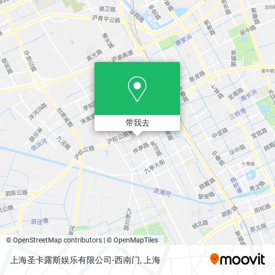 上海圣卡露斯娱乐有限公司-西南门地图