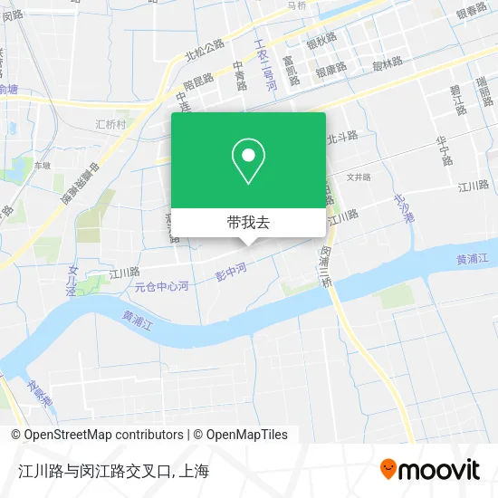 江川路与闵江路交叉口地图