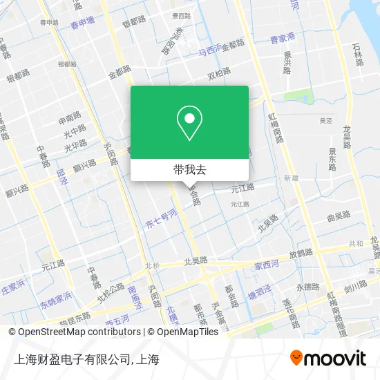 上海财盈电子有限公司地图