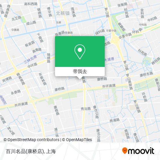 百川名品(康桥店)地图