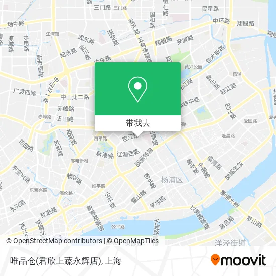 唯品仓(君欣上蔬永辉店)地图