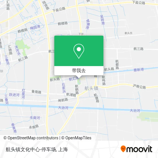 航头镇文化中心-停车场地图