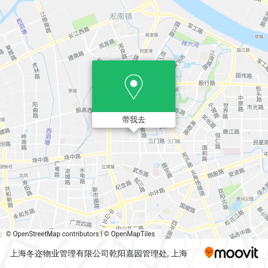 上海冬迩物业管理有限公司乾阳嘉园管理处地图