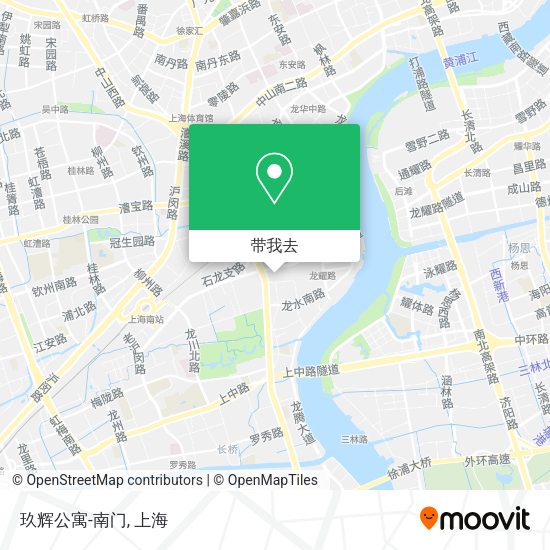 玖辉公寓-南门地图