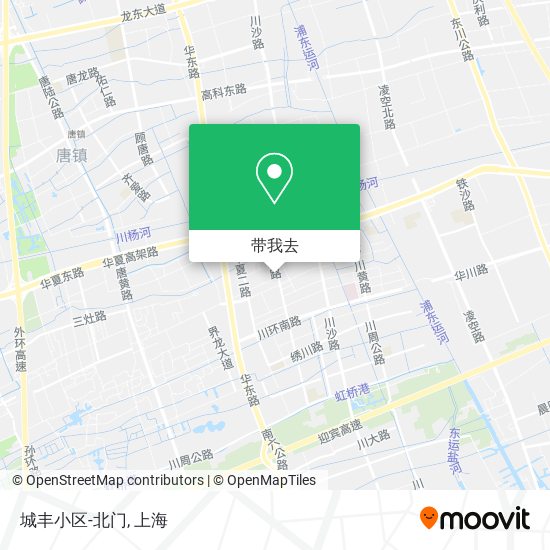 城丰小区-北门地图