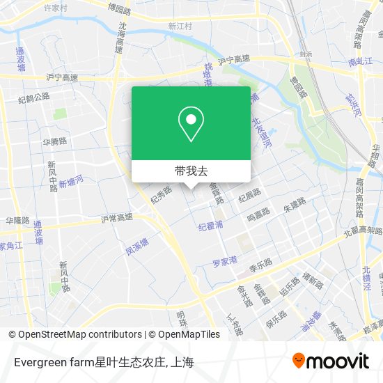 Evergreen farm星叶生态农庄地图