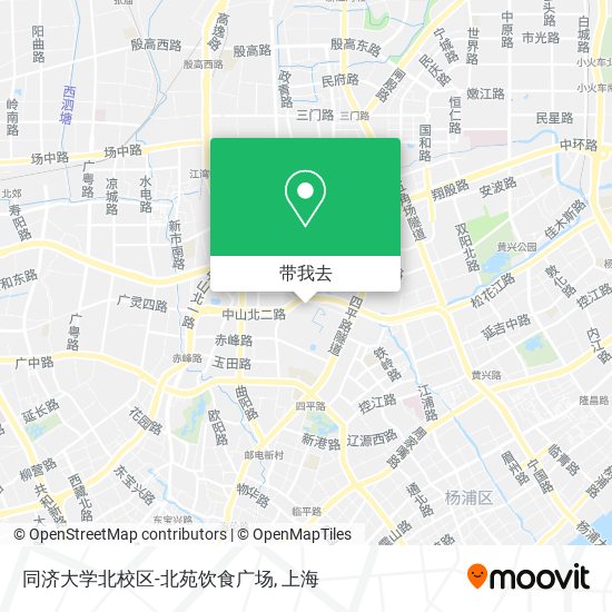同济大学北校区-北苑饮食广场地图