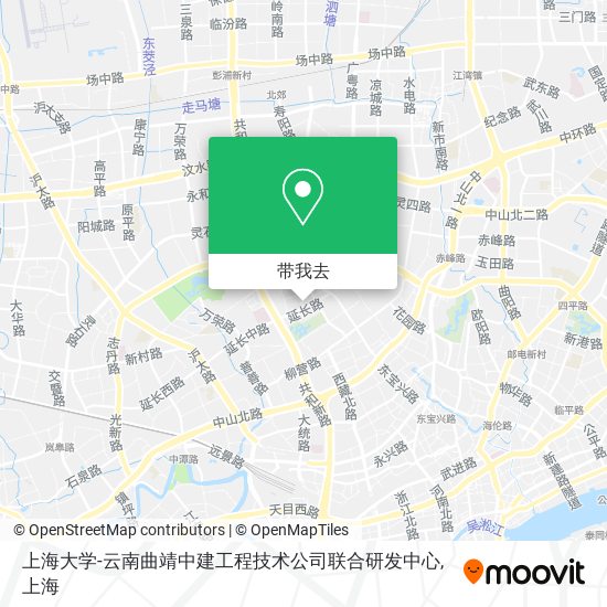 上海大学-云南曲靖中建工程技术公司联合研发中心地图