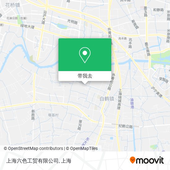 上海六色工贸有限公司地图