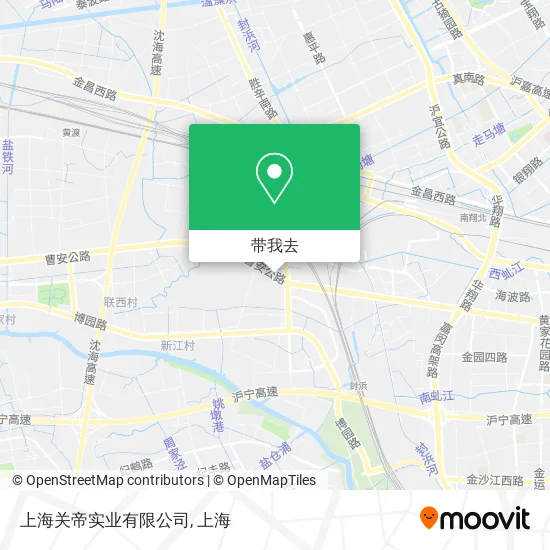 上海关帝实业有限公司地图