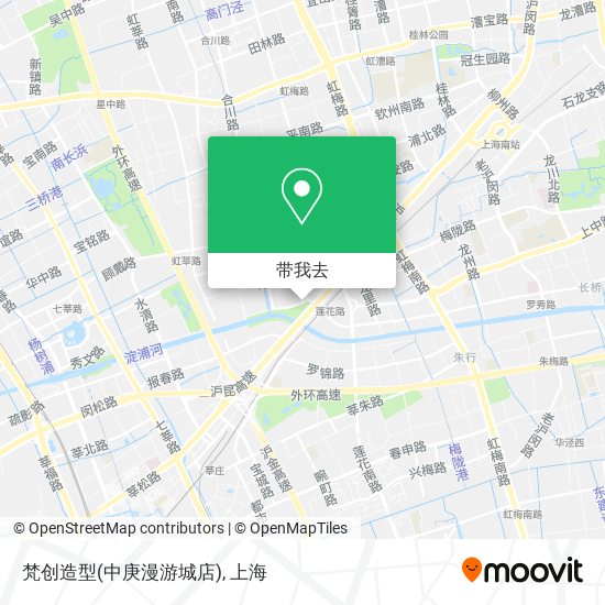梵创造型(中庚漫游城店)地图
