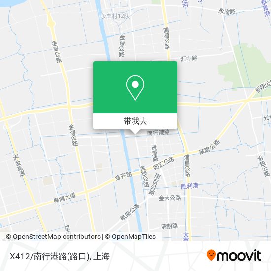 X412/南行港路(路口)地图