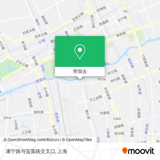 康宁路与蕰藻路交叉口地图