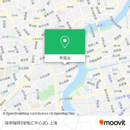 瑞幸咖啡(绿地汇中心店)地图