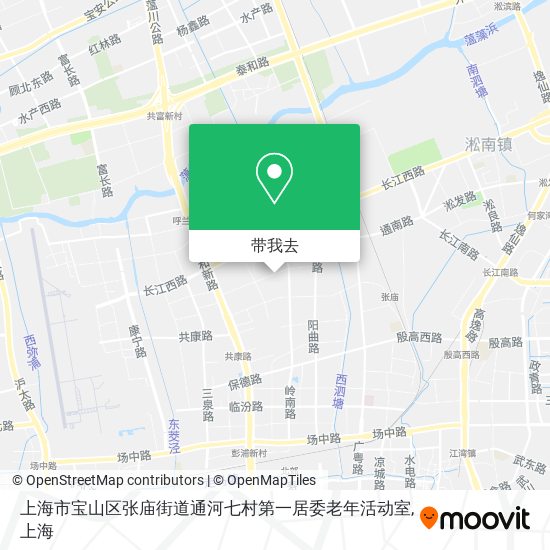 上海市宝山区张庙街道通河七村第一居委老年活动室地图
