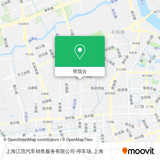 上海江浩汽车销售服务有限公司-停车场地图