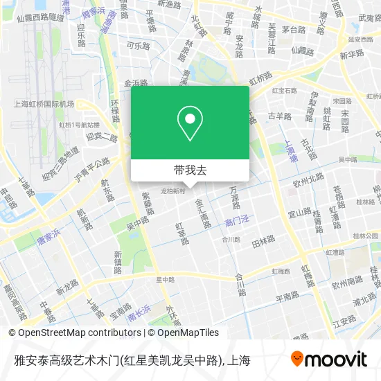 雅安泰高级艺术木门(红星美凯龙吴中路)地图