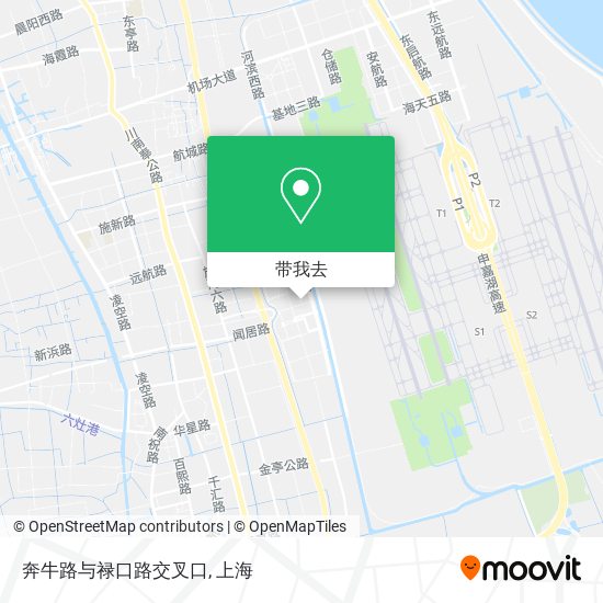 奔牛路与禄口路交叉口地图