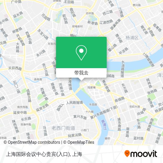 上海国际会议中心贵宾(入口)地图
