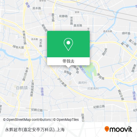 永辉超市(嘉定安亭万科店)地图