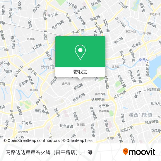 马路边边串串香火锅（昌平路店）地图