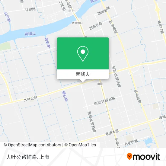 大叶公路辅路地图