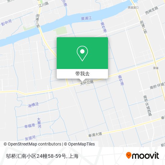 邬桥汇南小区24幢58-59号地图
