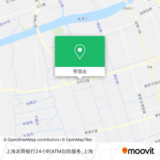 上海农商银行24小时ATM自助服务地图