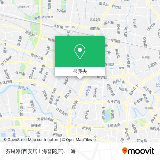 芬琳漆(百安居上海普陀店)地图