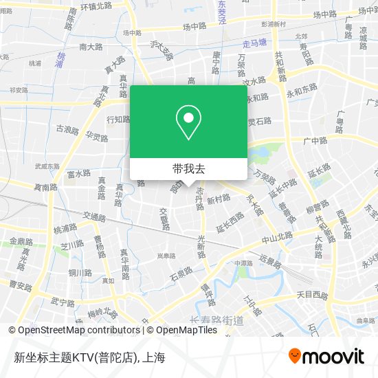 新坐标主题KTV(普陀店)地图