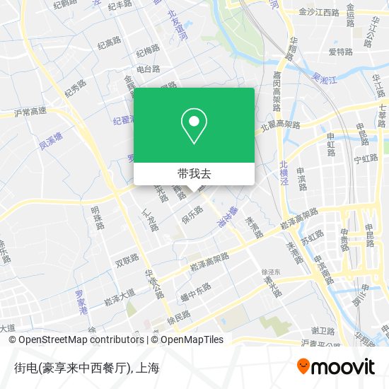 街电(豪享来中西餐厅)地图