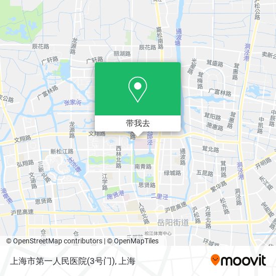 上海市第一人民医院(3号门)地图