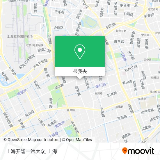 上海开隆一汽大众地图